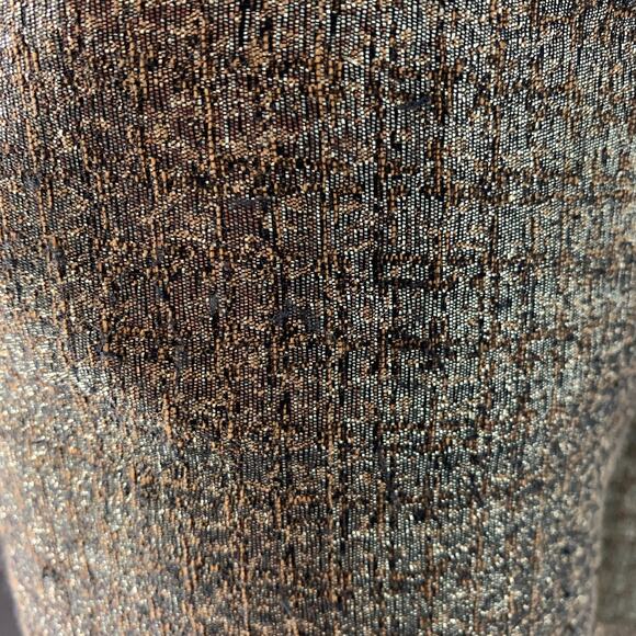 DOROTHEE SCHUMACHER Size XS Gold Black Polyester Wool Metallic Dress Pants - Picture 5 of 8